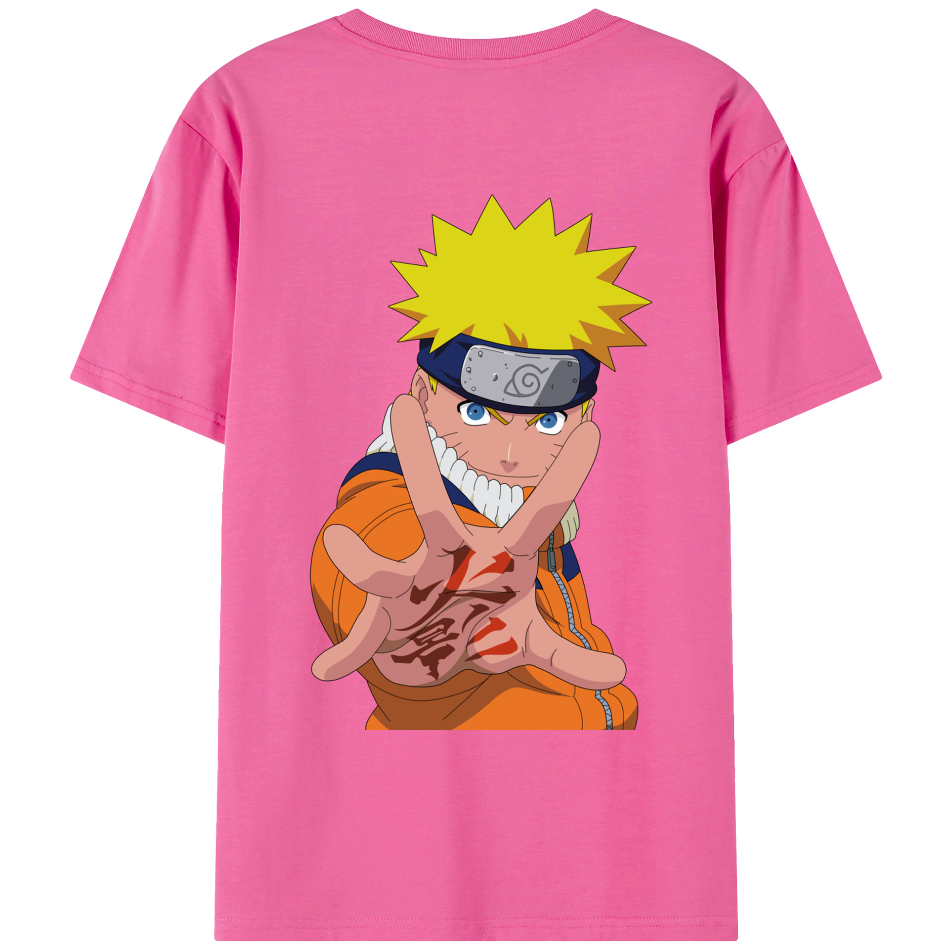 （画像用） NARUTO -ナルト- うずまき ナルト Uzumaki Naruto レディース半袖Tシャツ(バックプリント)